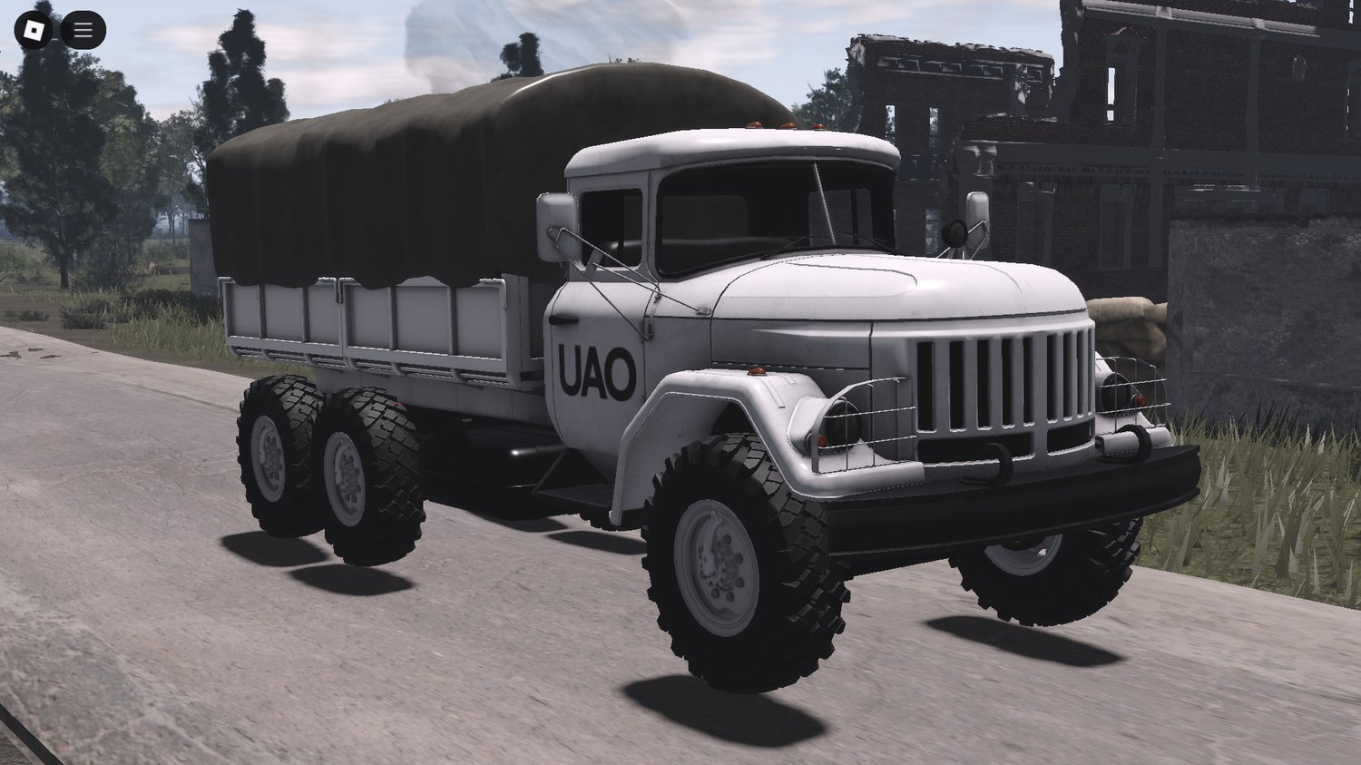 Supply transport in Roblox army map