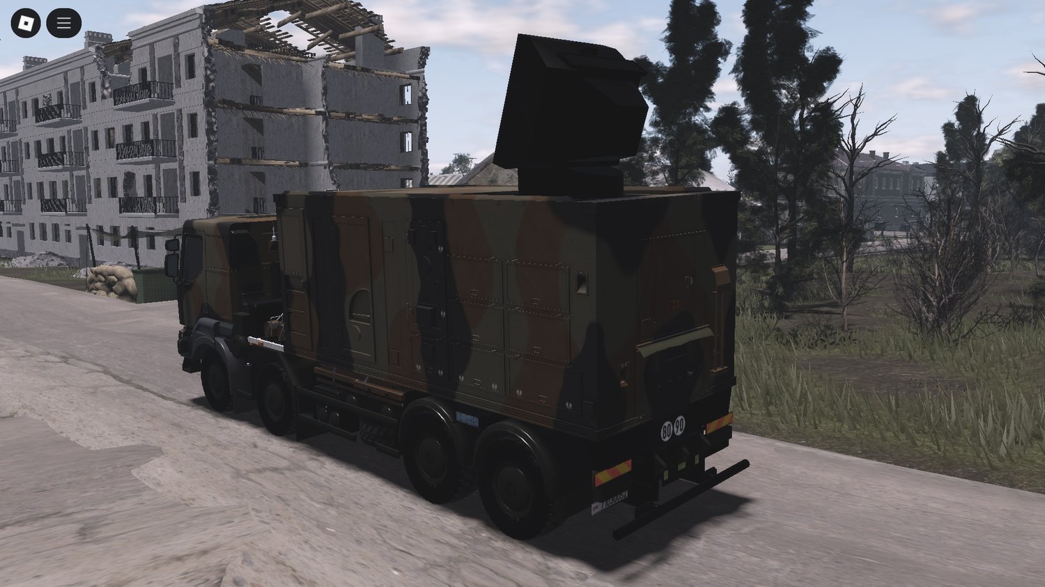 Side view of Renault Kerax SAPMT Mamba