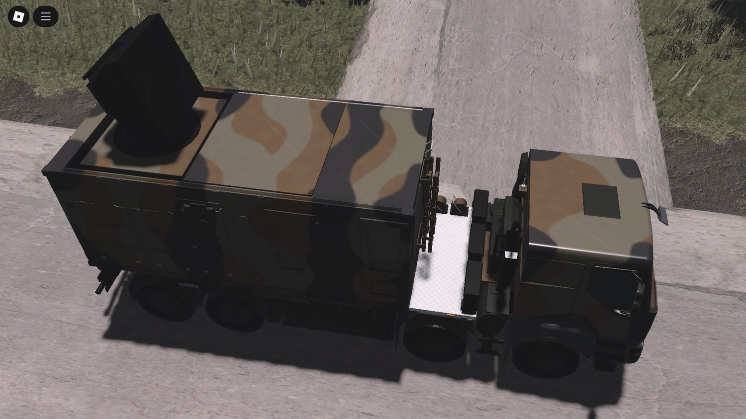 Troop transport with driveable truck