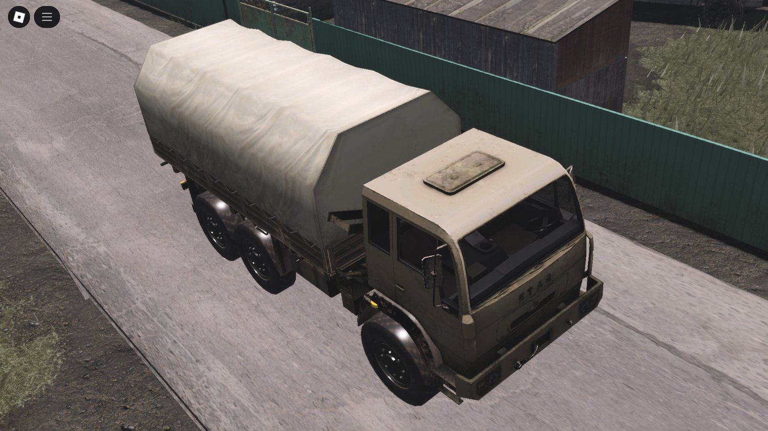 Troop transport convoy with driveable truck