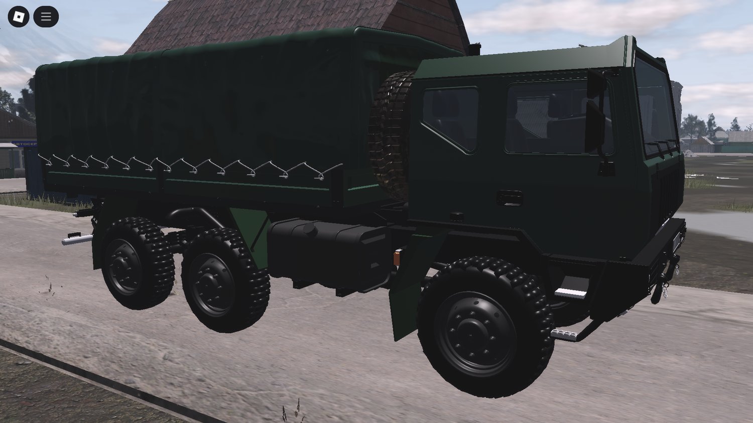 Troop transport with driveable truck