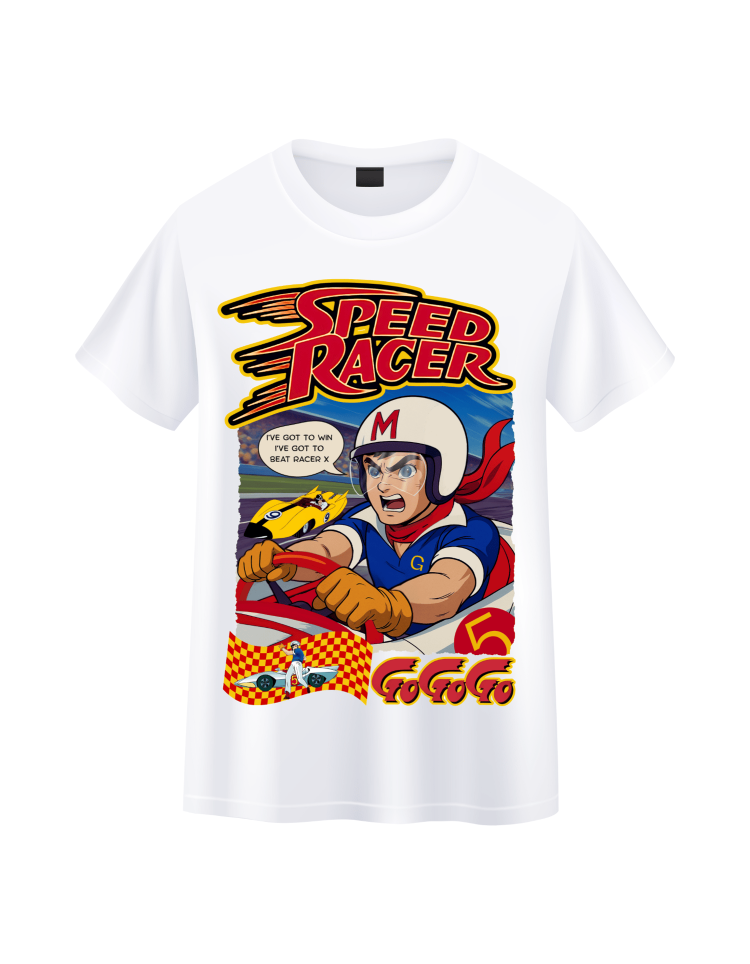 Go Speed Go T-Shirt WHITE (Sm-XL) - Payhip