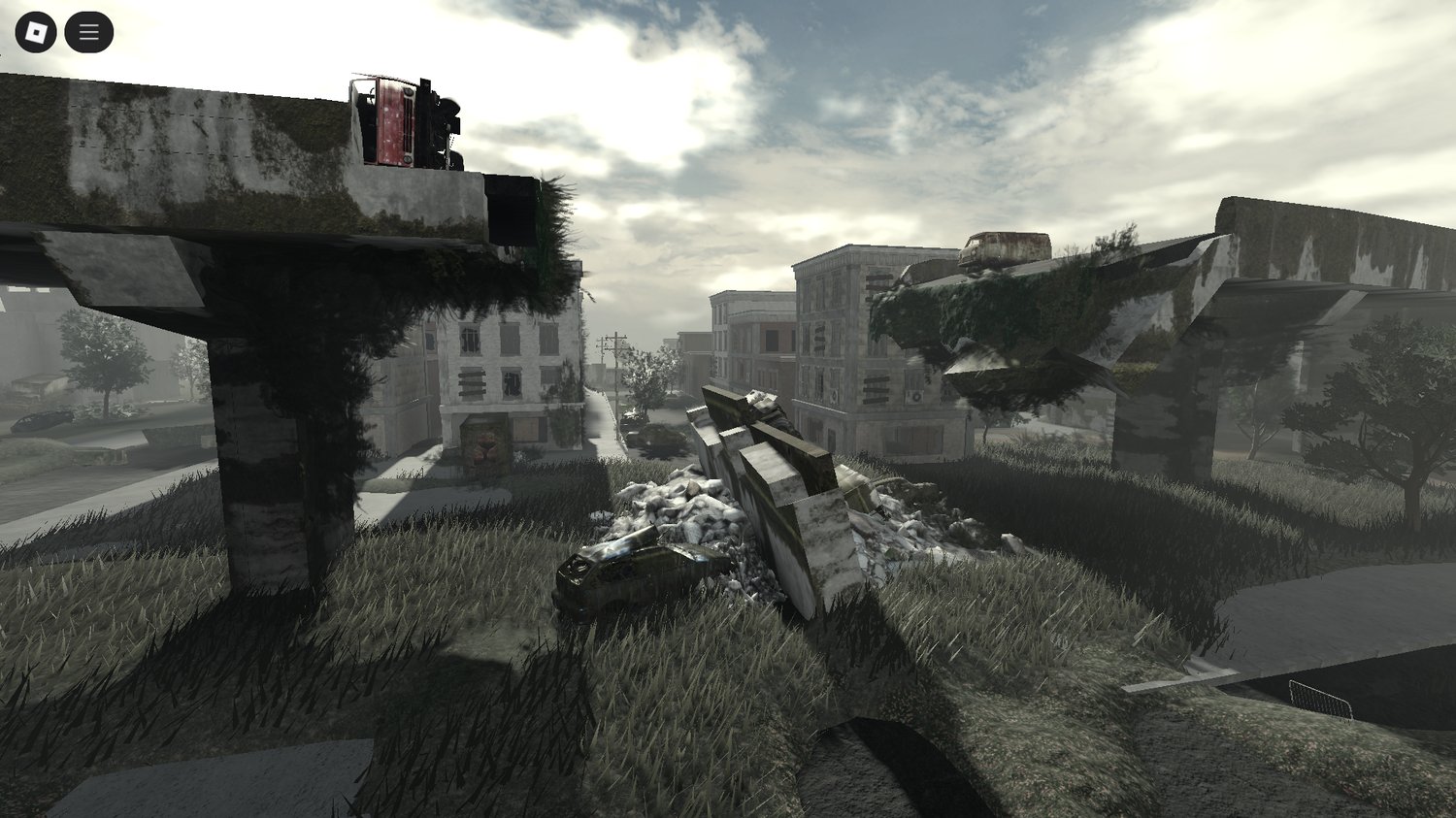 Atmospheric abandoned Roblox city build