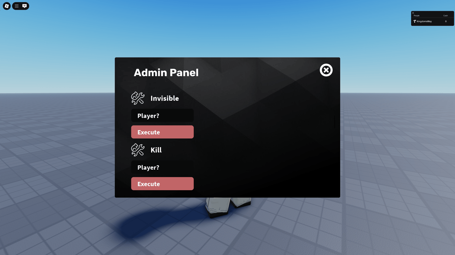 Roblox easy setup admin panel tool