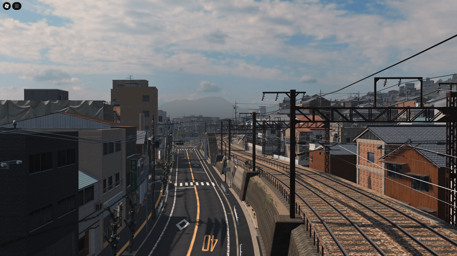 Roblox Japanese city roleplay map with roads