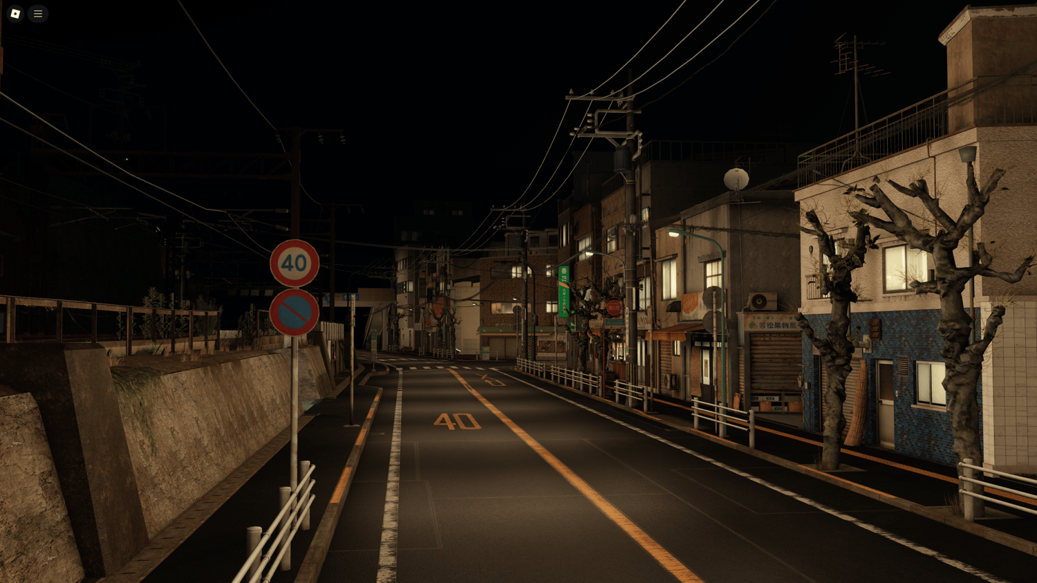 Roblox day and night UI Japan city map