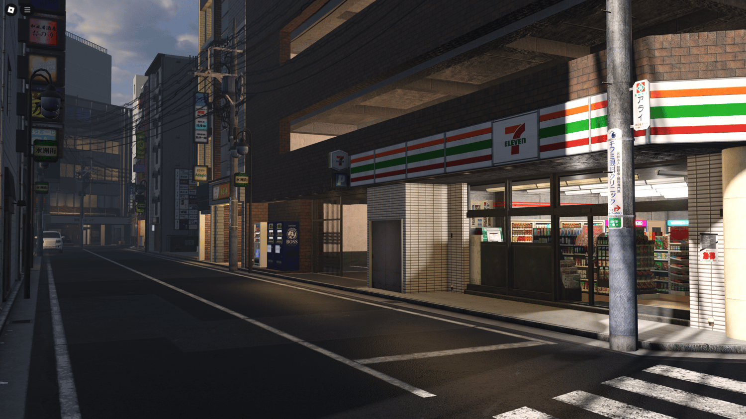 Roblox Japanese RP map with enterable buildings