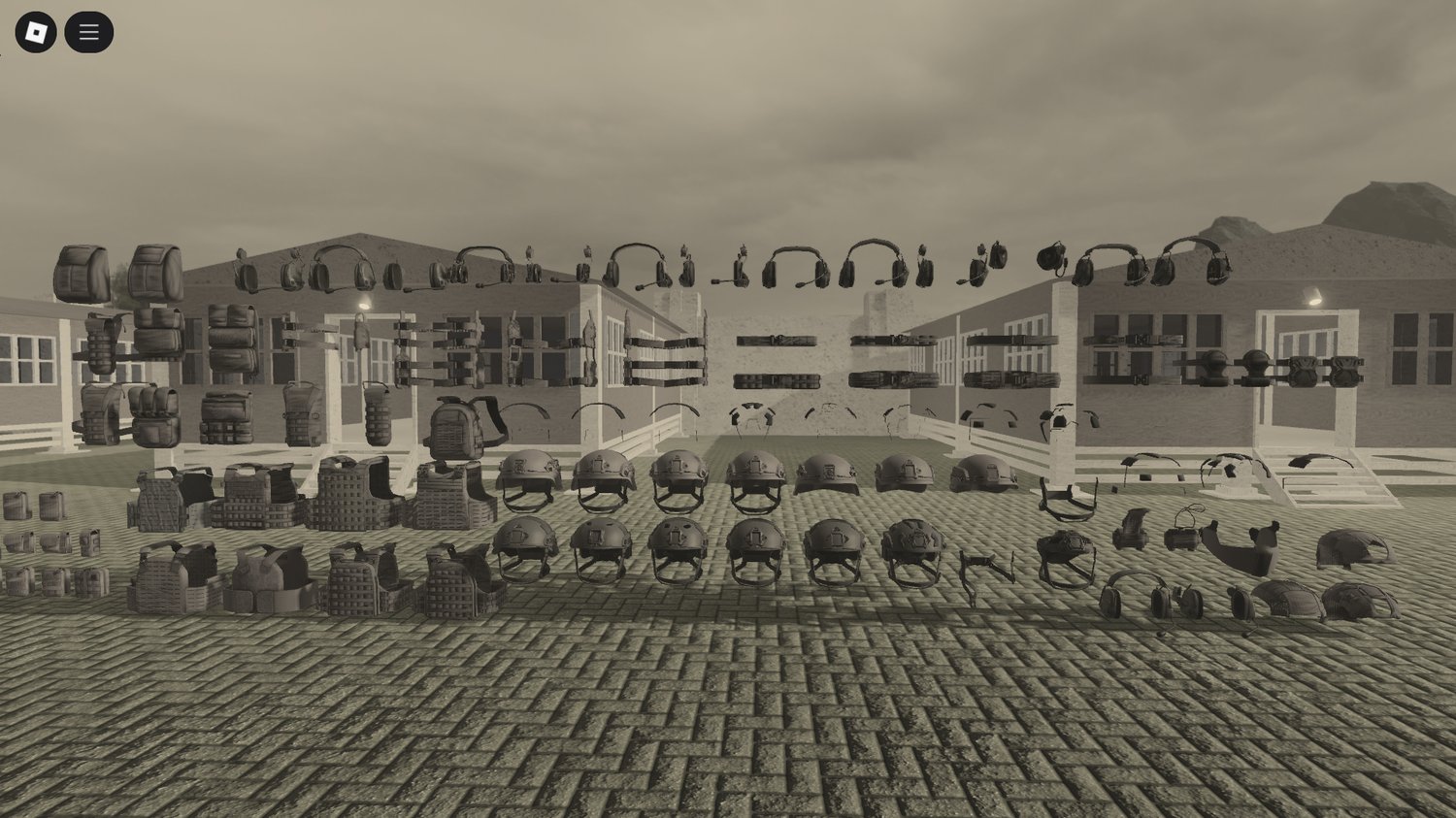 Roblox military bundle with backpacks and holsters