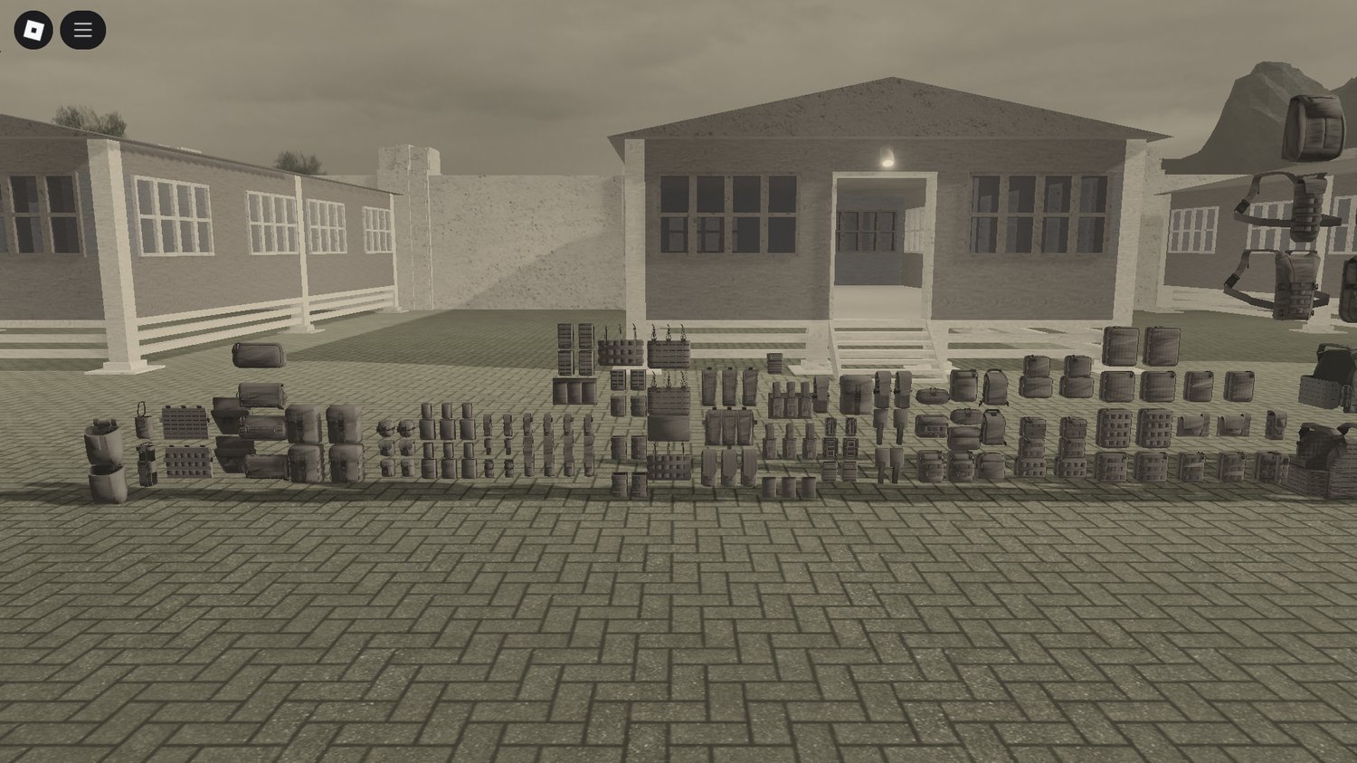 Grey bundle Roblox pack with tactical add-ons
