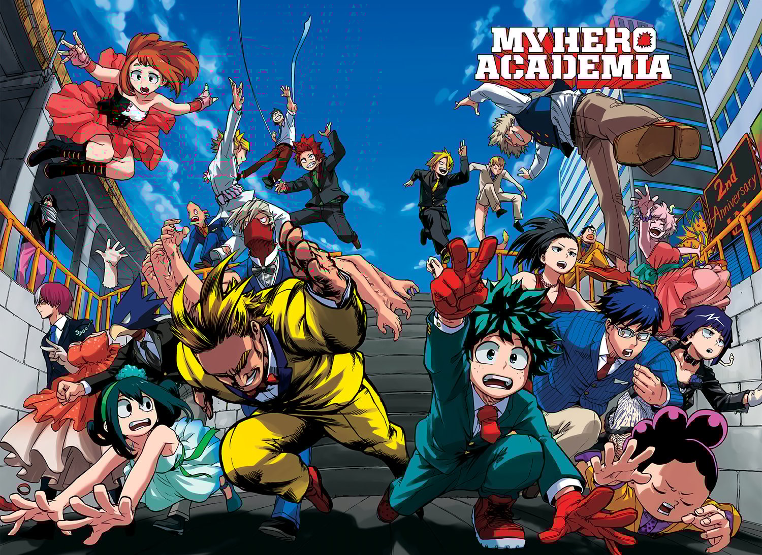 Deku digital fan art high quality, My Hero Academia sticker bundle digital
