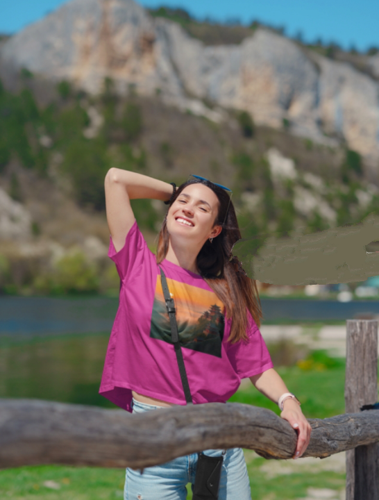 Outdoor sport t-shirt lady