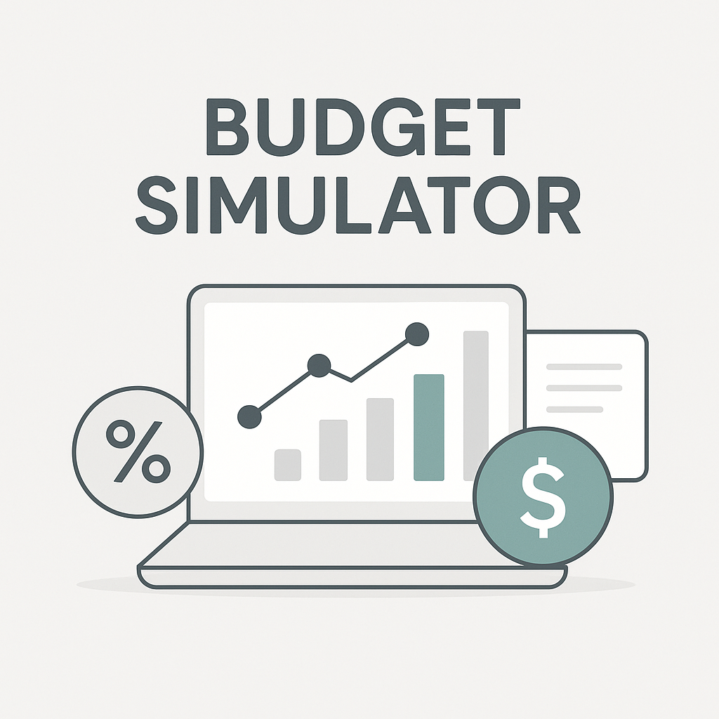 Budget Simulator Pack – Personal finance tool to track expenses, save money, and improve financial management