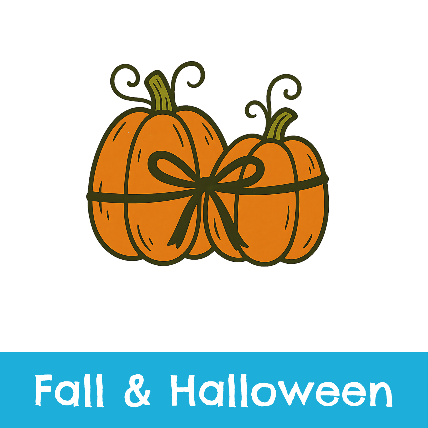 Fall and Halloween Seasonal Seamless Patterns