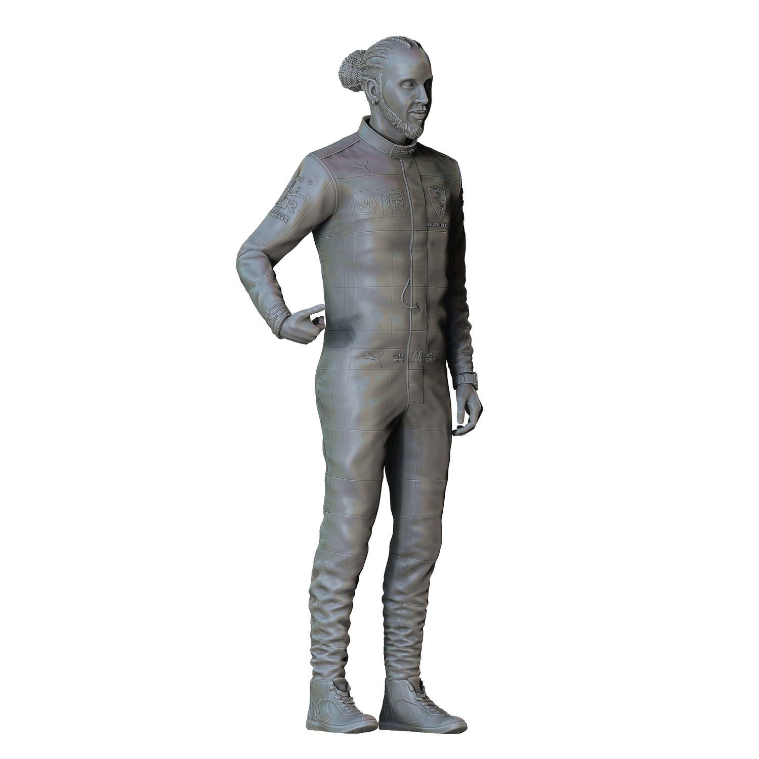 3DP Miniatures, Lewis Hamilton  racing driver