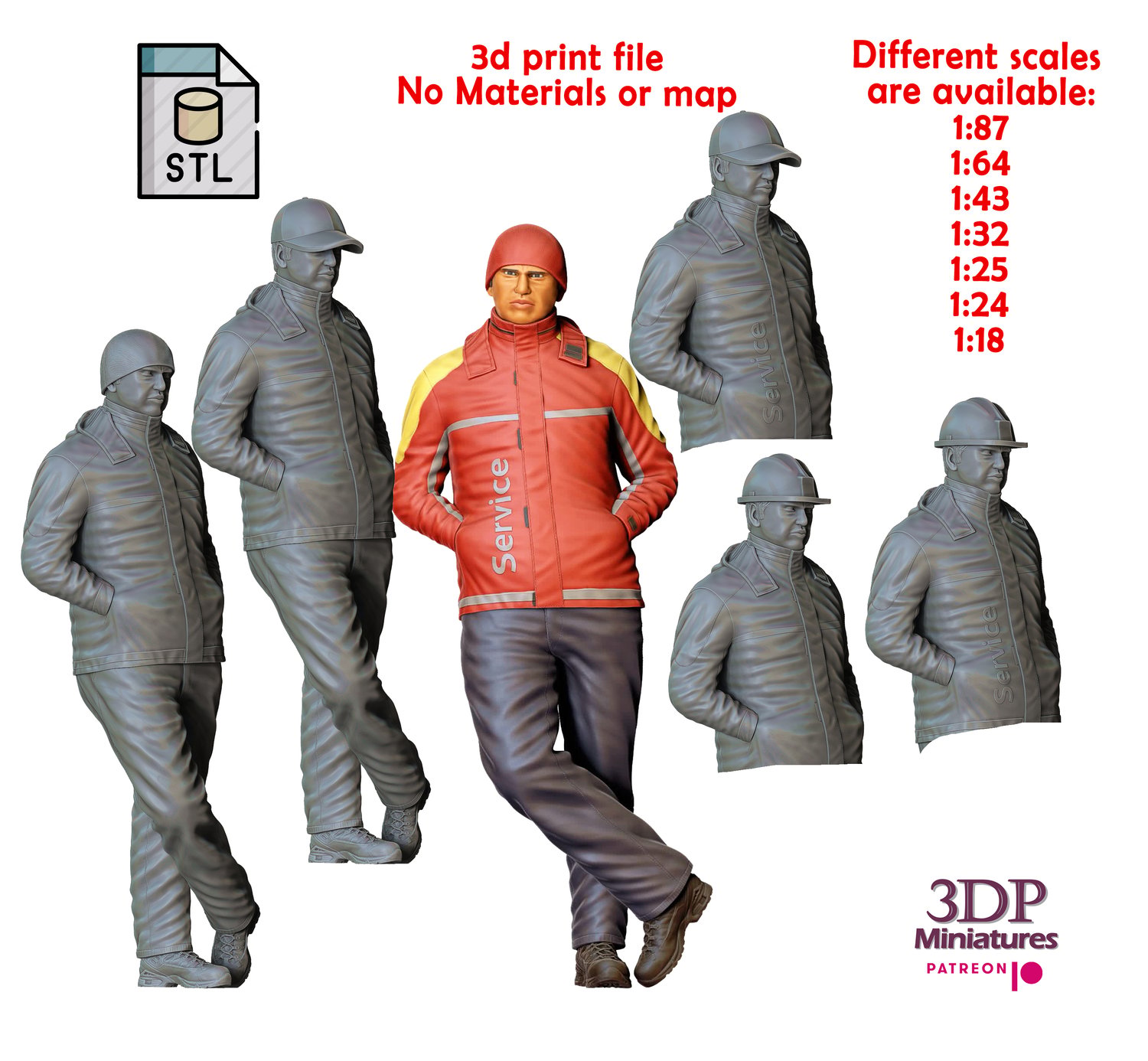 3DP Miniatures, N3 gas station workers