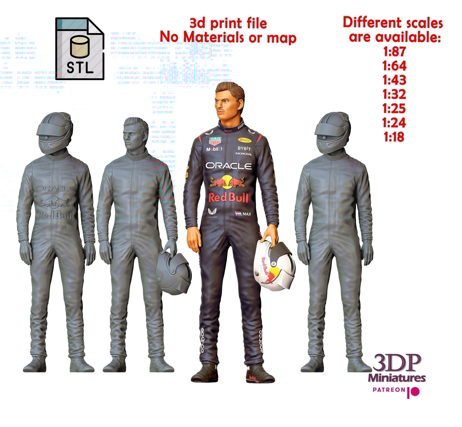 3DP Miniatures, Max Verstappen racing driver