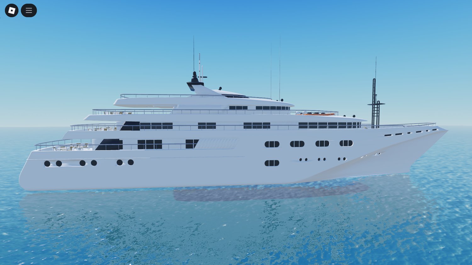 Drivable Roblox luxury boat for roleplay