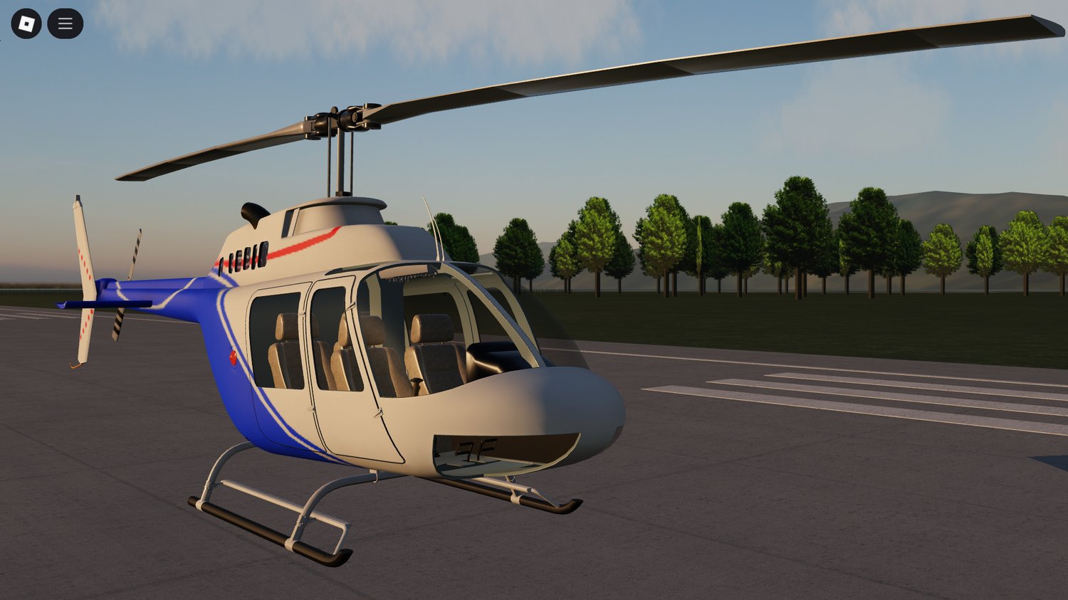 Bell 206 Jet Ranger Roblox helicopter model
