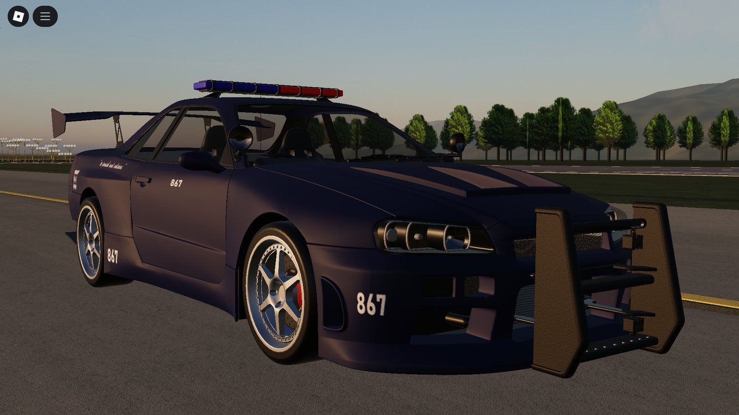 Roblox Nissan Skyline Police working patrol car