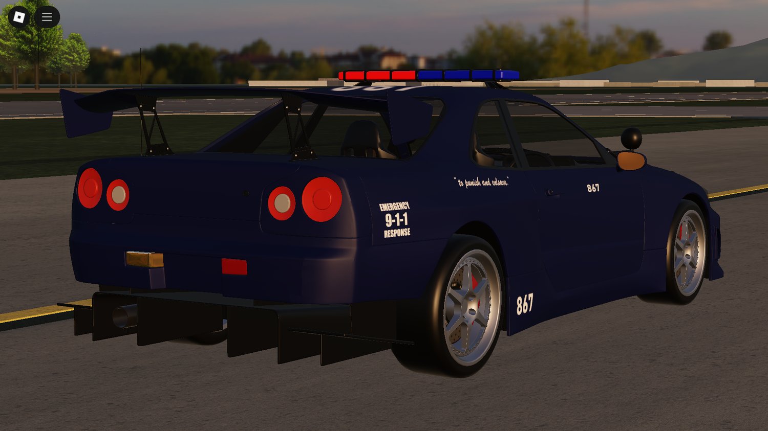 Roblox city map police car Skyline