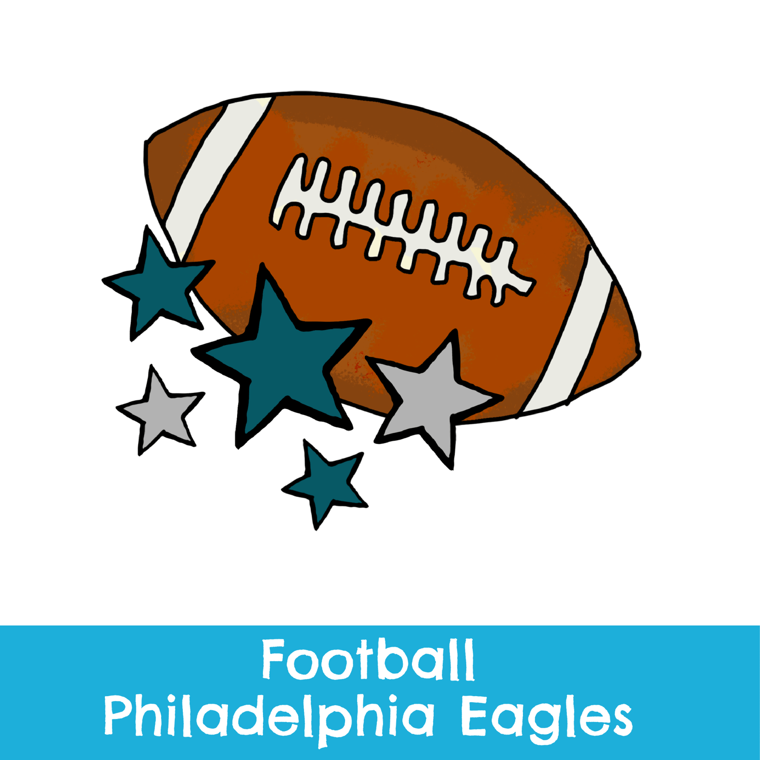 Philadelphia Eagles team colors seamless patterns and png transparent digital graphics