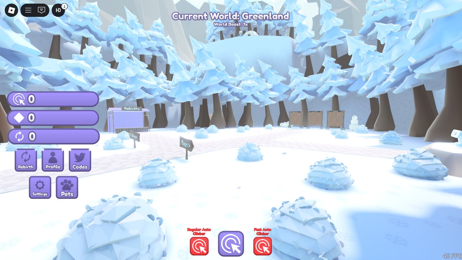Variety Roblox games including clicker, simulator, and tycoon