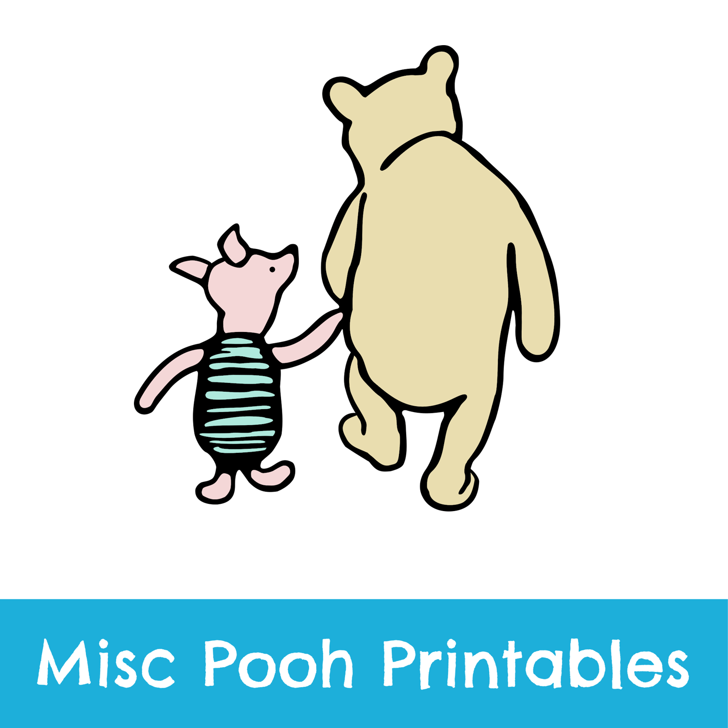 Classic Winnie the Pooh Digital Printable Files