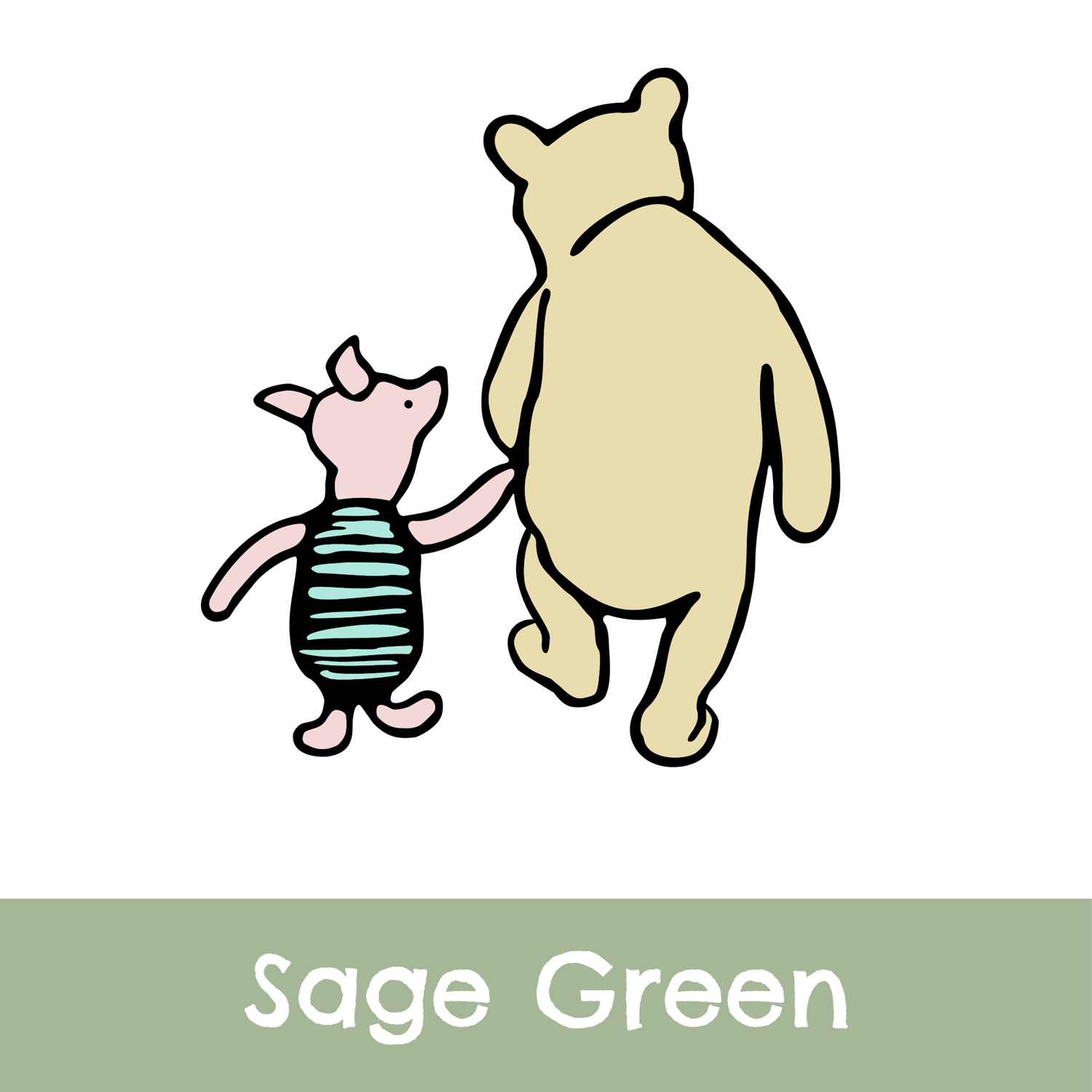 Classic Winnie the Pooh Printable Graphics and SEamless Patterns