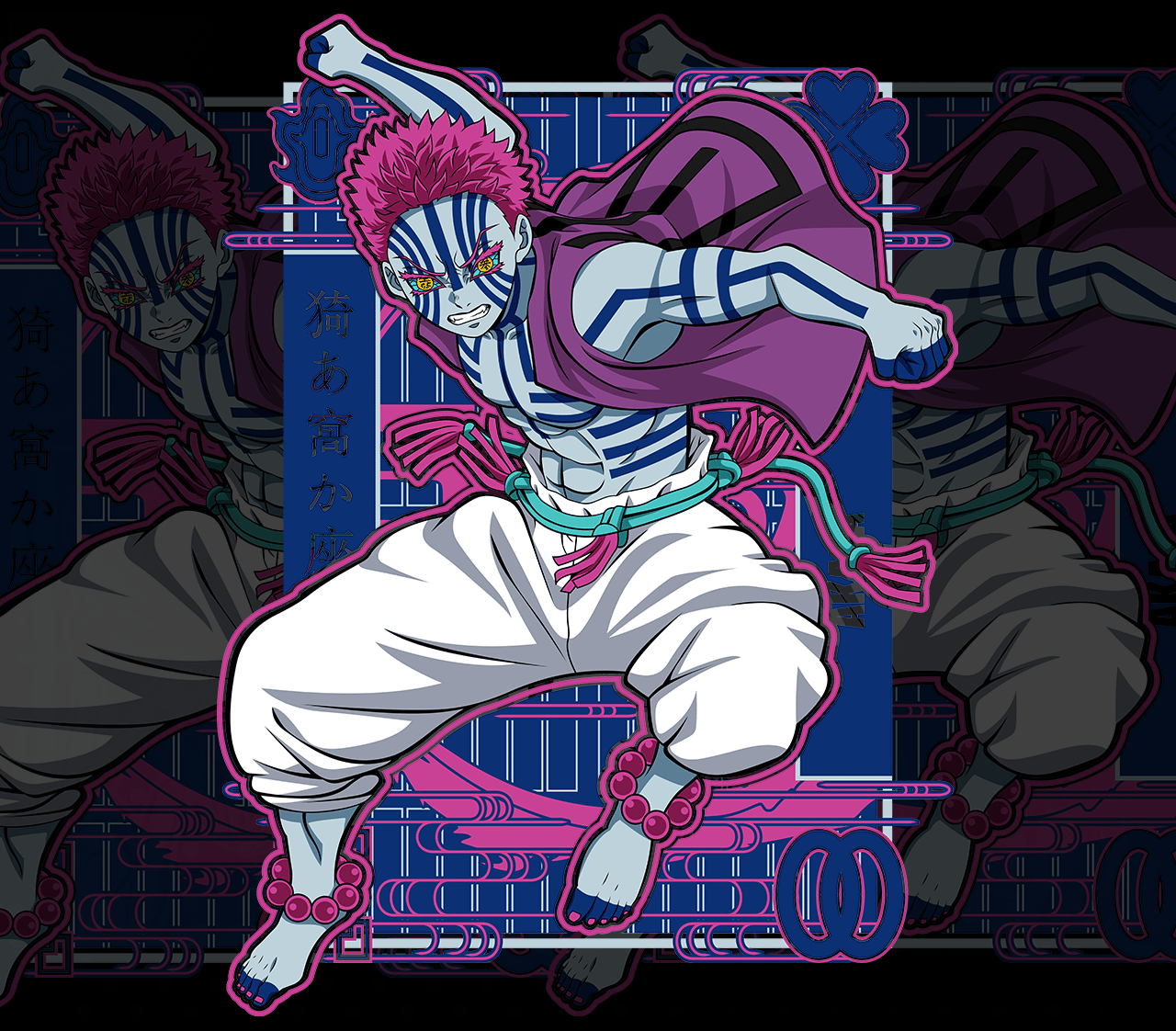 DESIGN ANIME Demon Slayer -AKAZA