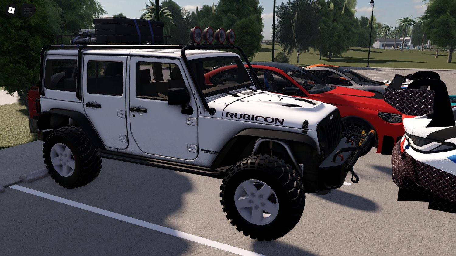 Roblox Jeep Wrangler Unlimited 2013 off-road SUV