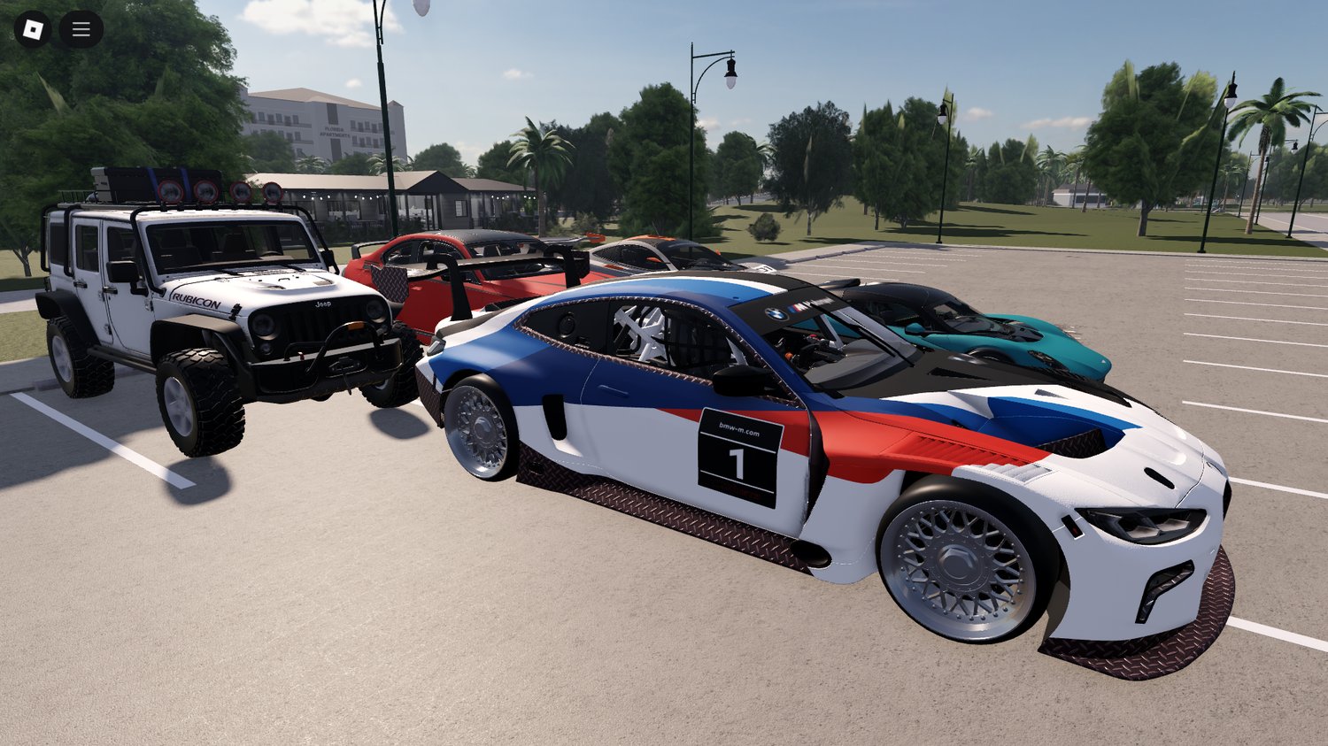 Roblox working BMW and McLaren sports cars pack