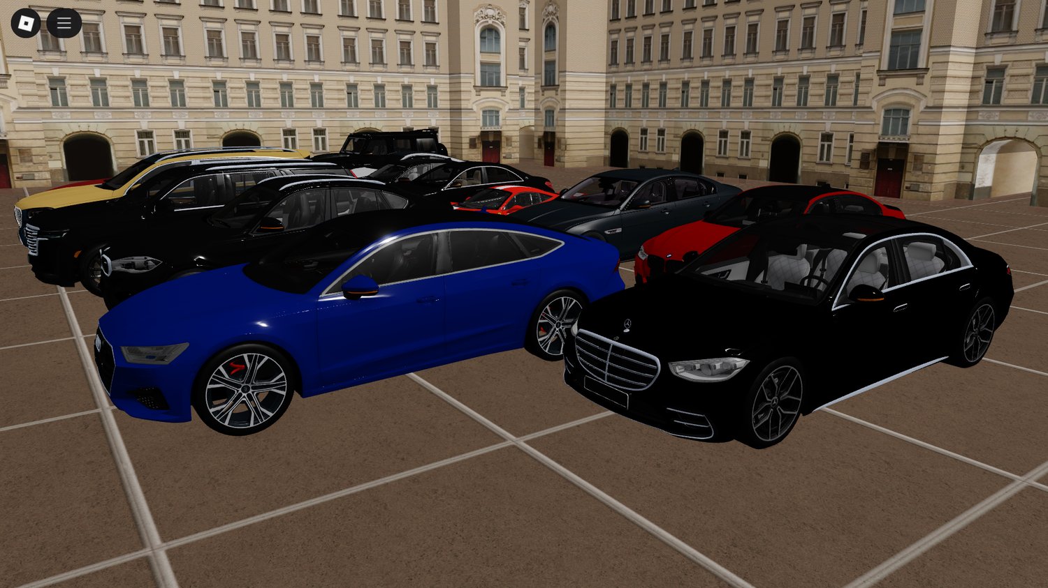 Luxury vehicle Roblox pack for European city roleplay