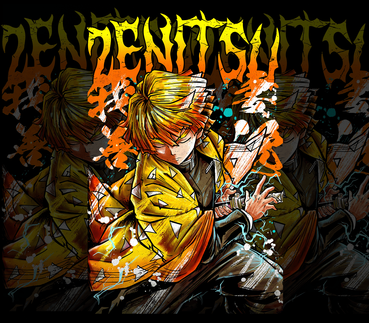 DESIGN ANIME Demon Slayer -Zenitsu