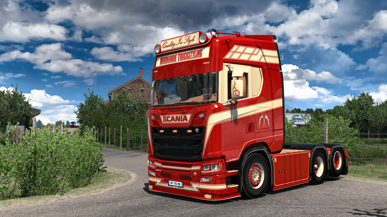 ETS2 Skin Scania S R Red Beige Payhip ETS2 Skin Scania S R Red Beige Payhip