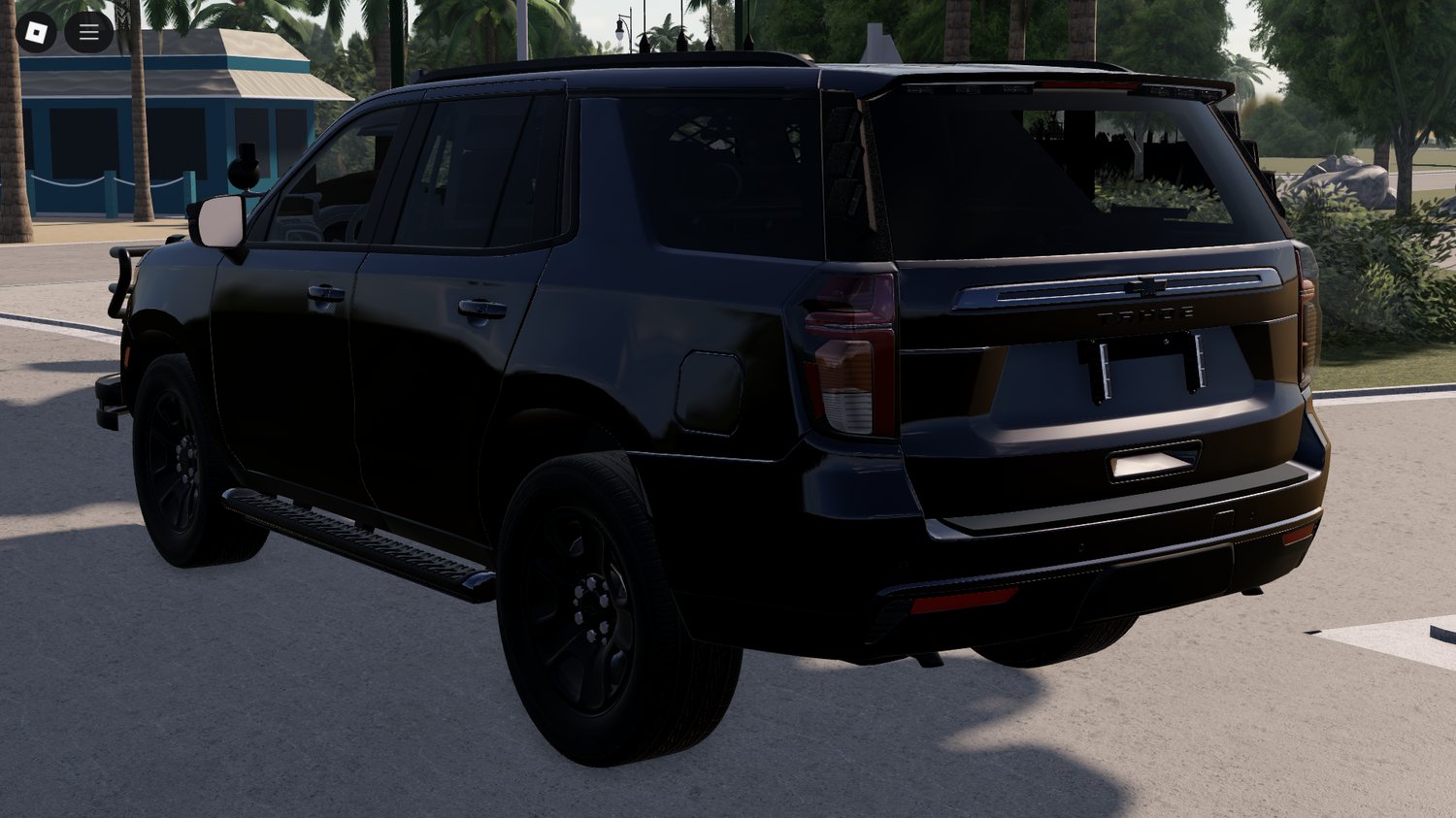 Roblox detailed interior police Tahoe SUV