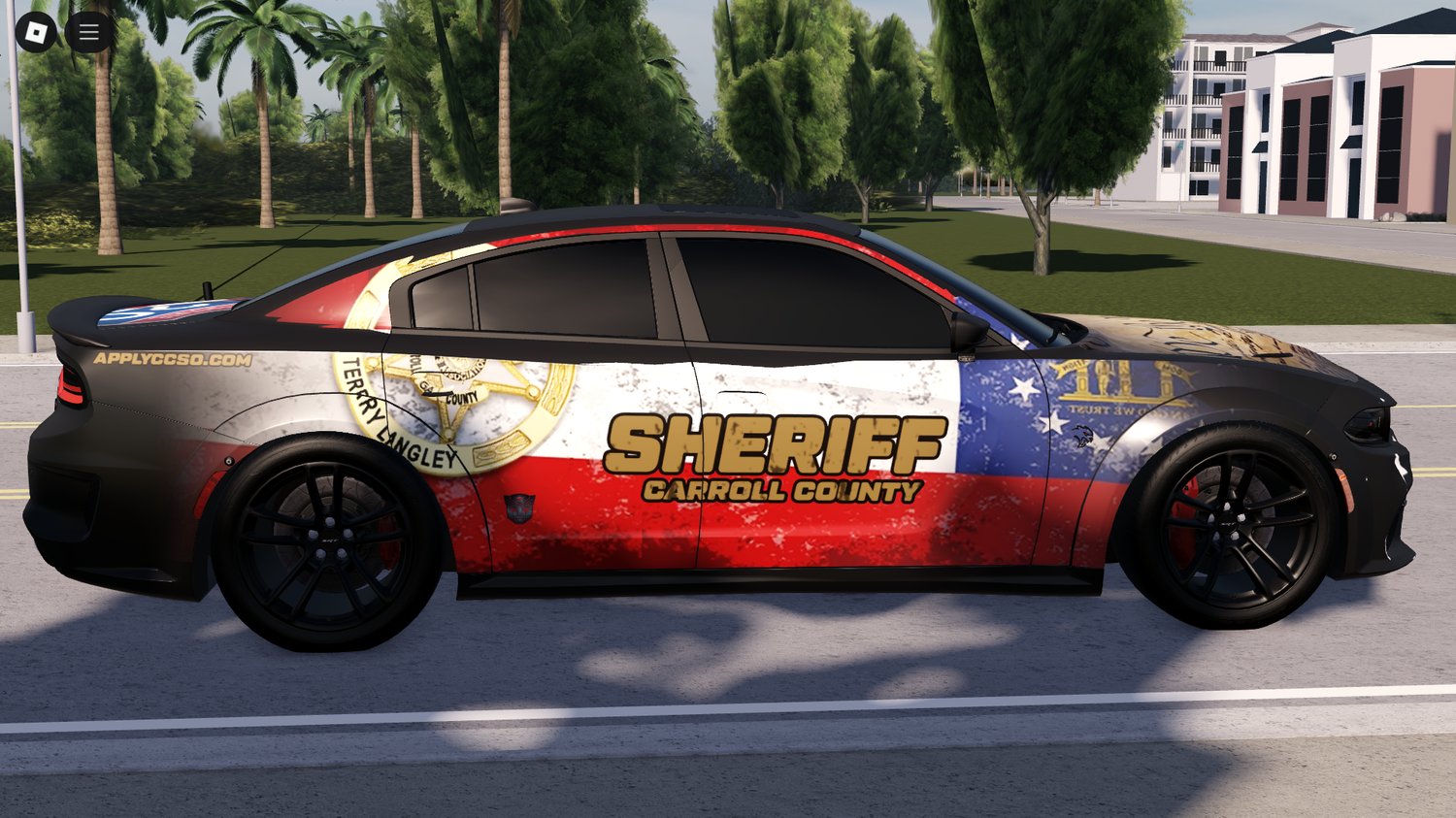 Roblox functional Dodge Charger Redeye Widebody police vehicle