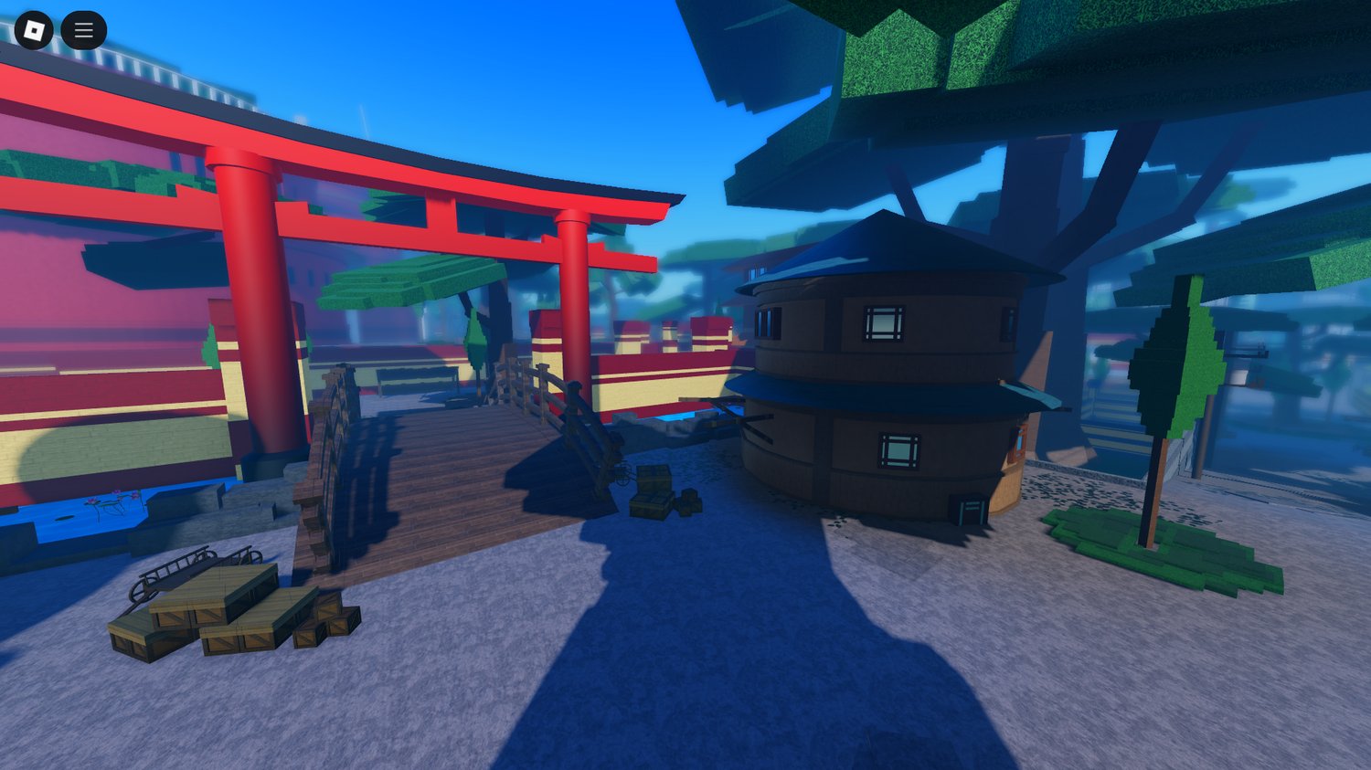 Roblox elevated scaffolding and rooftop walkways