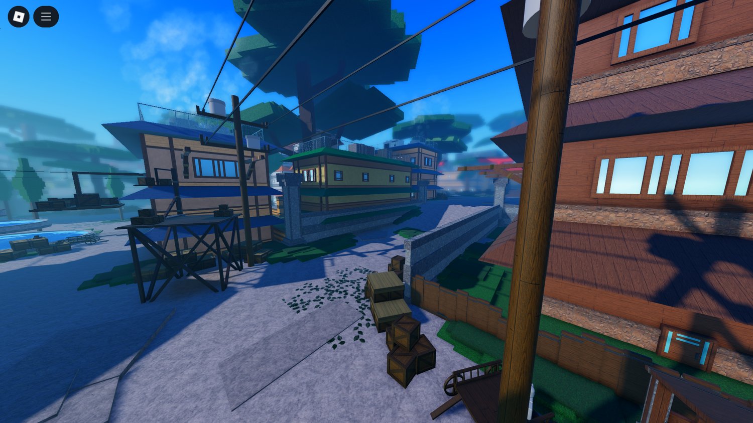 Roblox open plaza area for roleplay events and PvP