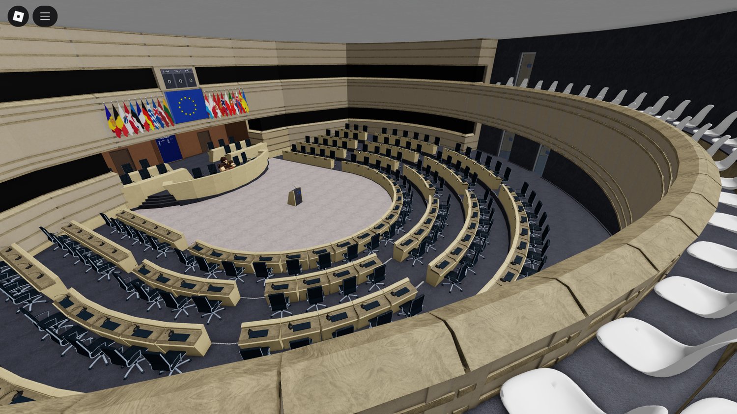 Roblox voting system integrated in European Parliament map