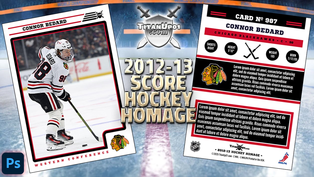 2012-13 Score Hockey Photoshop PSD Templates