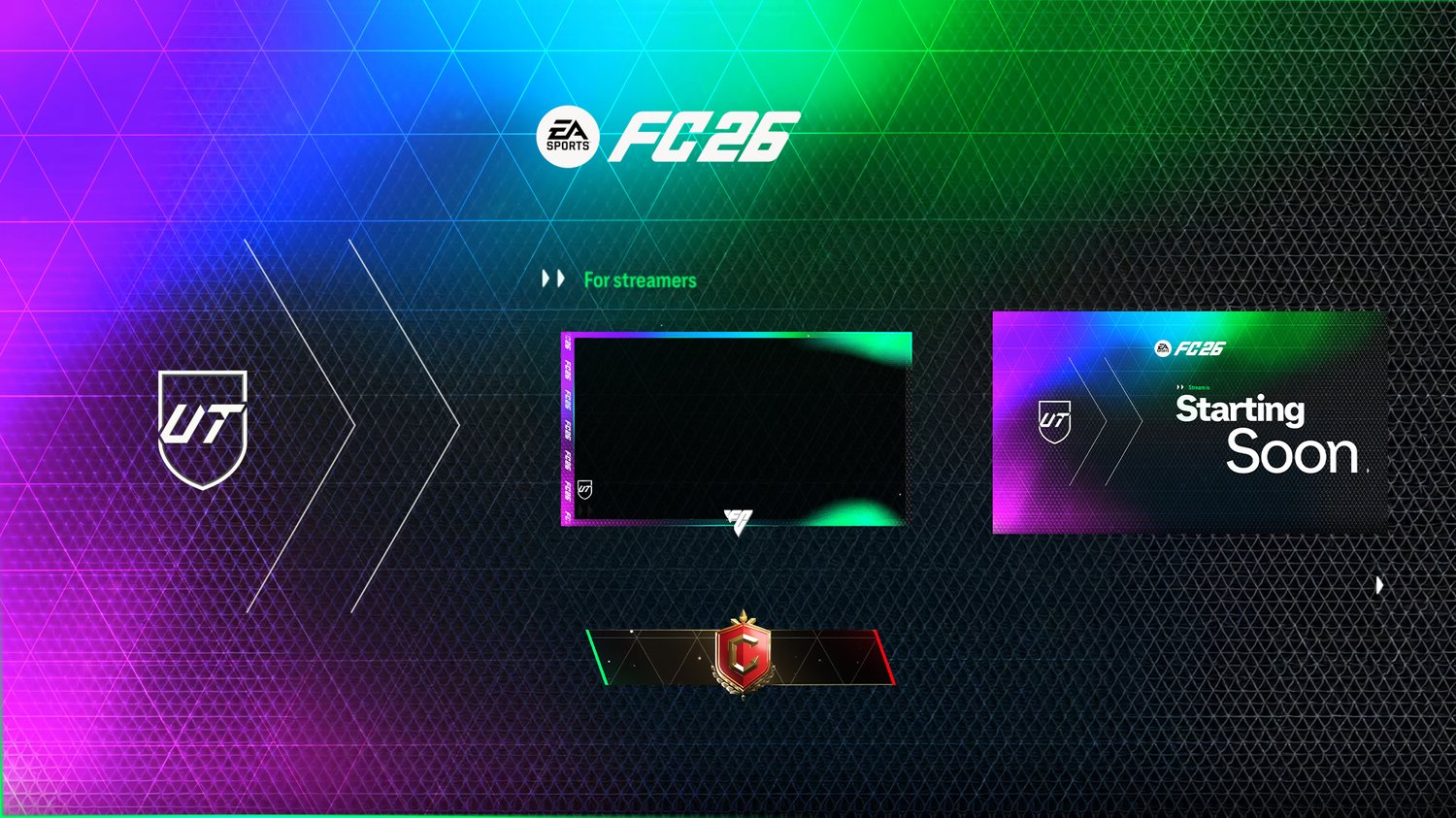 FC26 intermission scene free 2D overlay for FIFA 26 streams