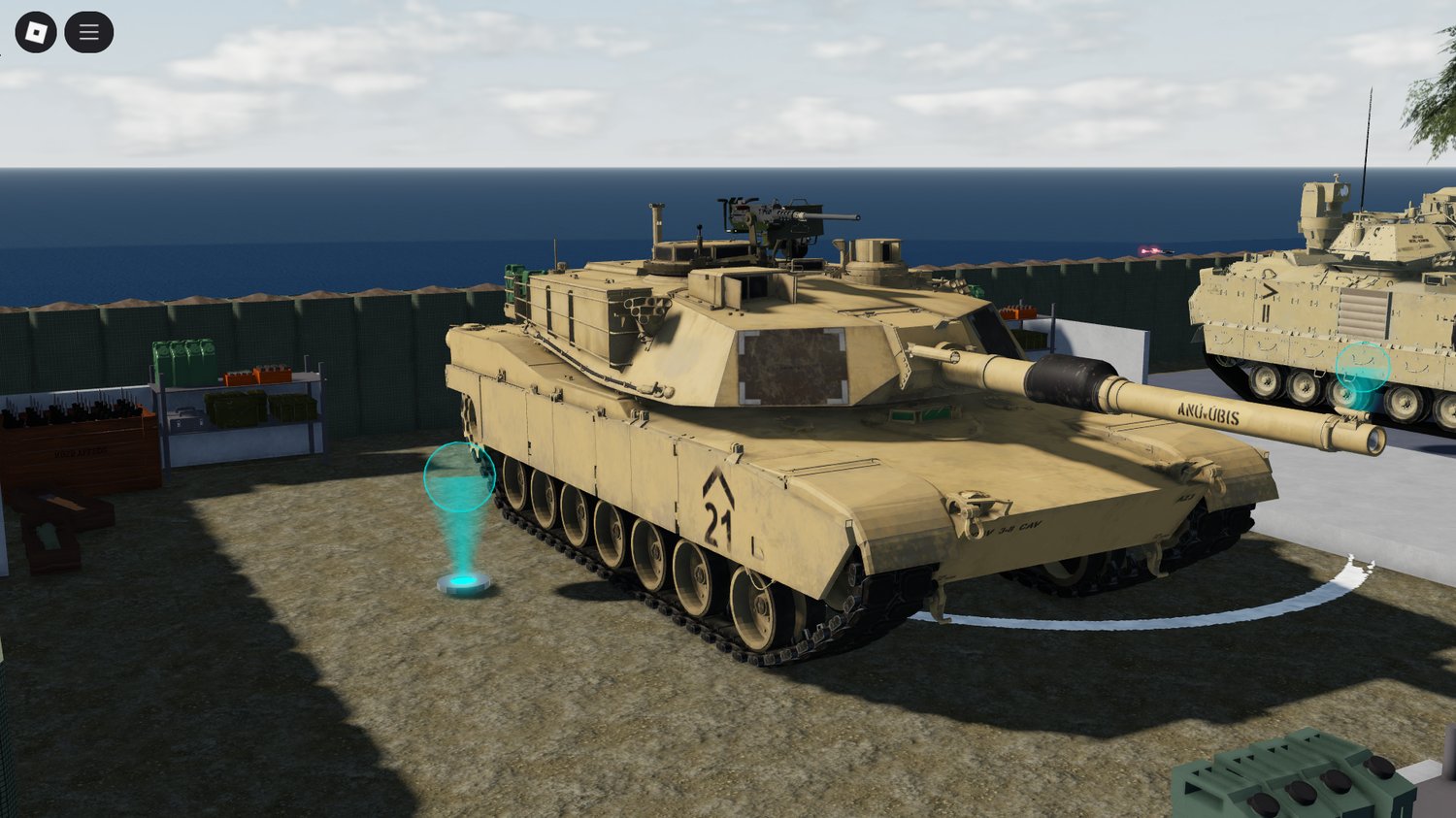 Realistic Roblox M1 Abrams tank with advanced scripting