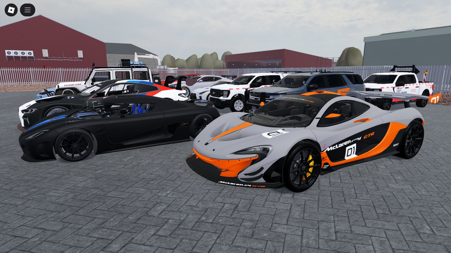 Complete Roblox vehicle bundle combining luxury, police, civilian, and supercars