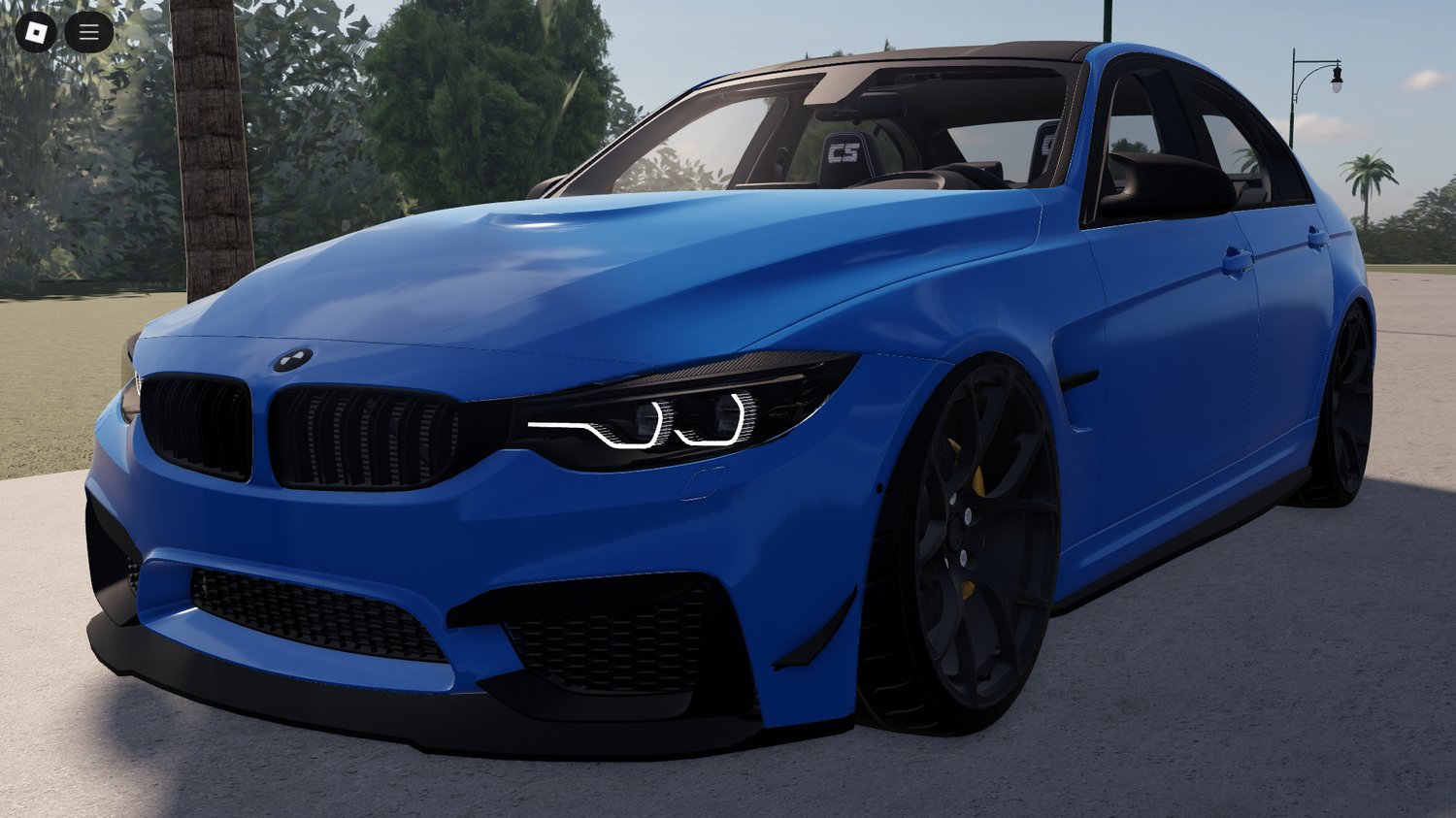 Roblox BMW M3 F80 CS front view in urban environment