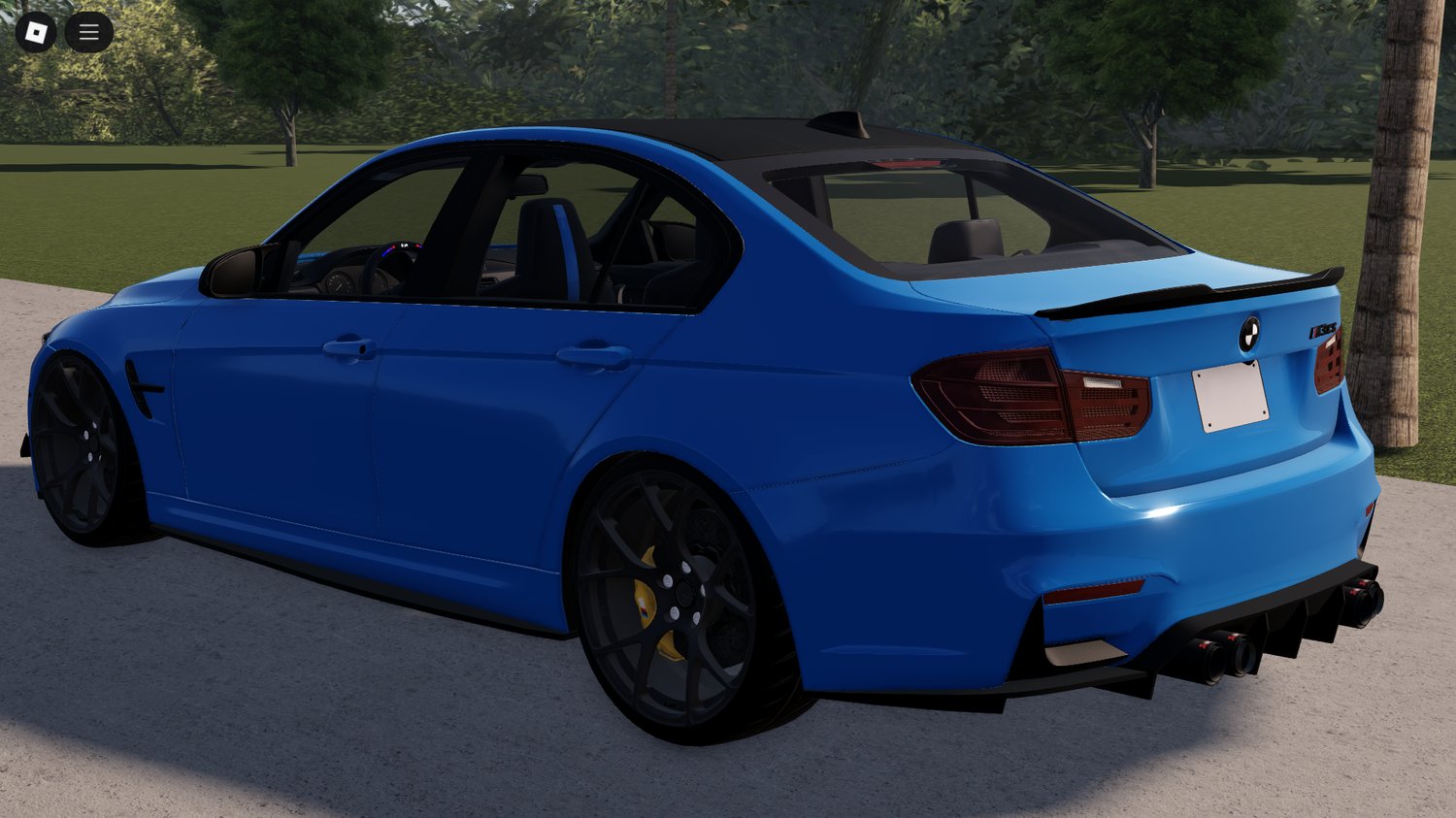 Rear angle of BMW M3 F80 CS with detailed taillights