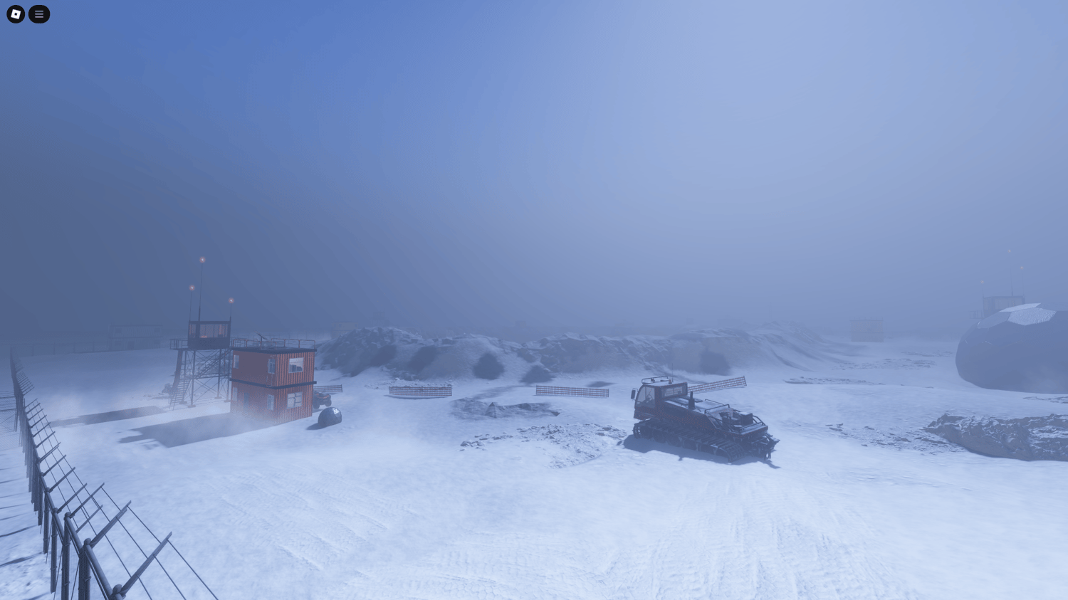 Roblox secret vault bunker entrance in Antarctica