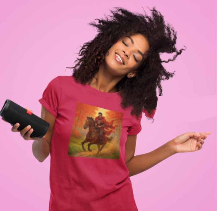 Party t-shirt lady