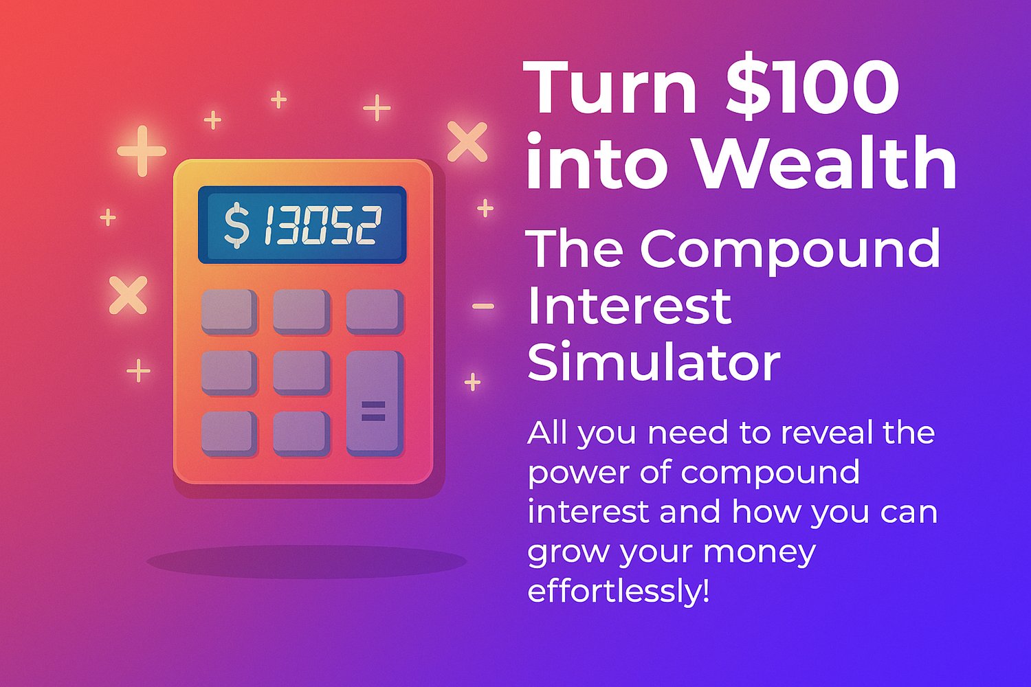 Main colorful cover image of the Compound Interest Simulator