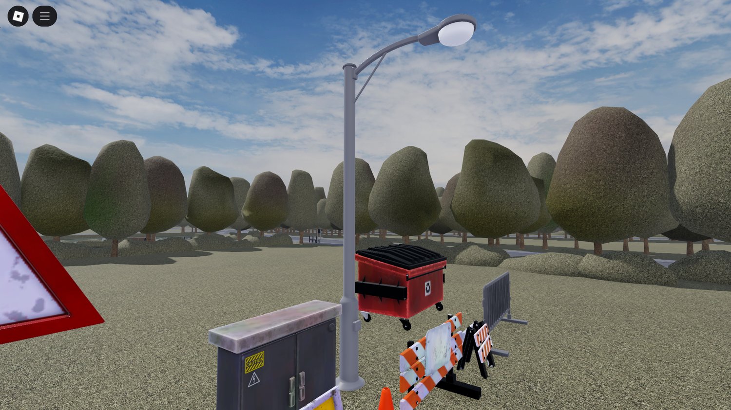 Plain Roblox street signs for urban maps