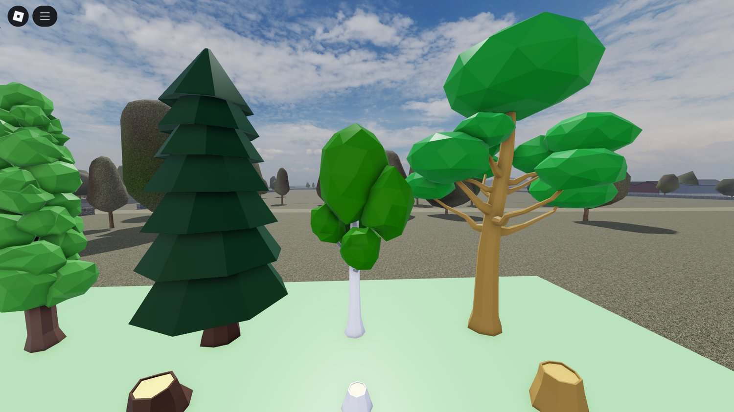 Lowpoly trees and bushes in multiple shapes and sizes
